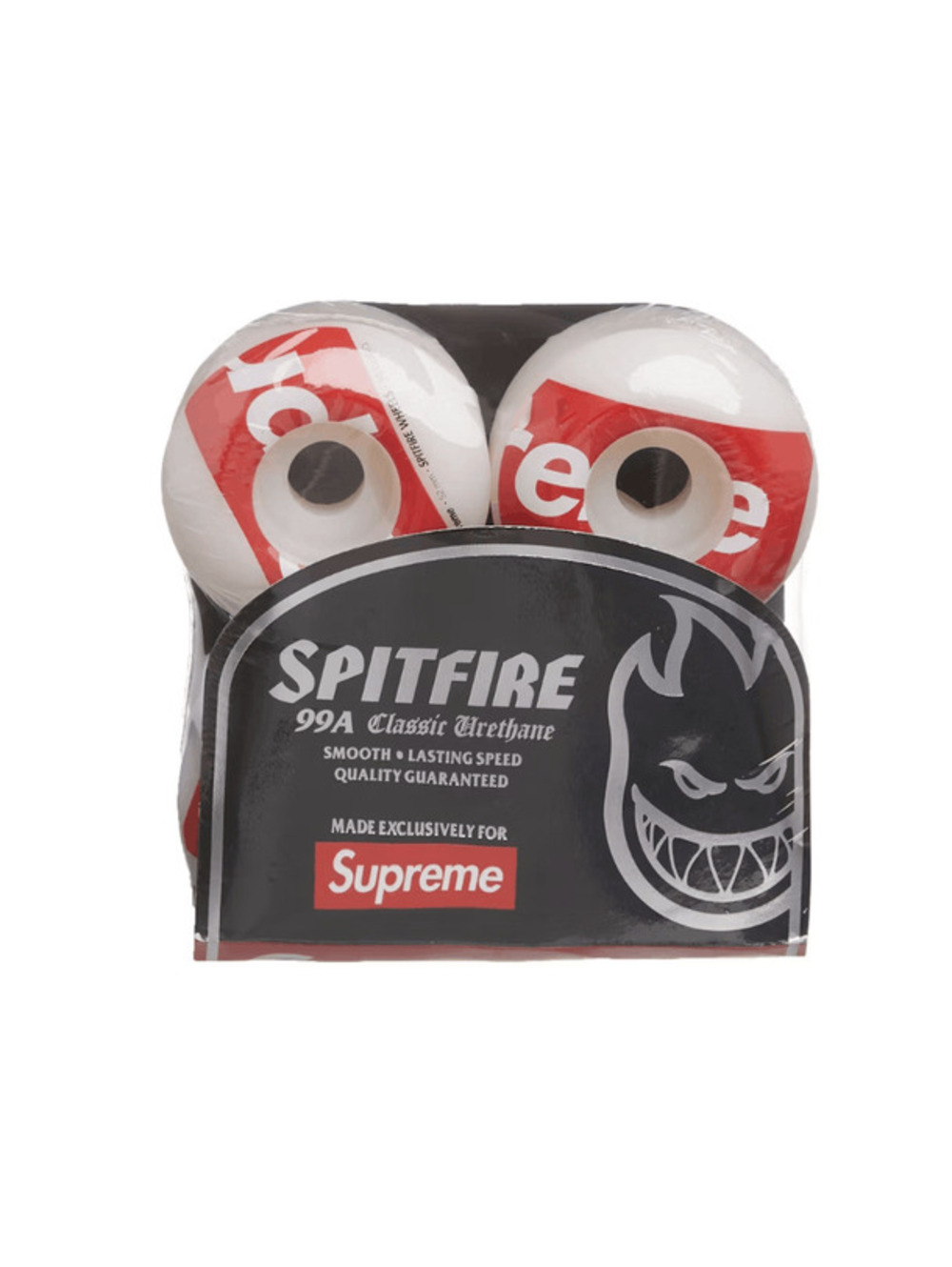 Supreme x Spitfire Shop Logo Wheels White